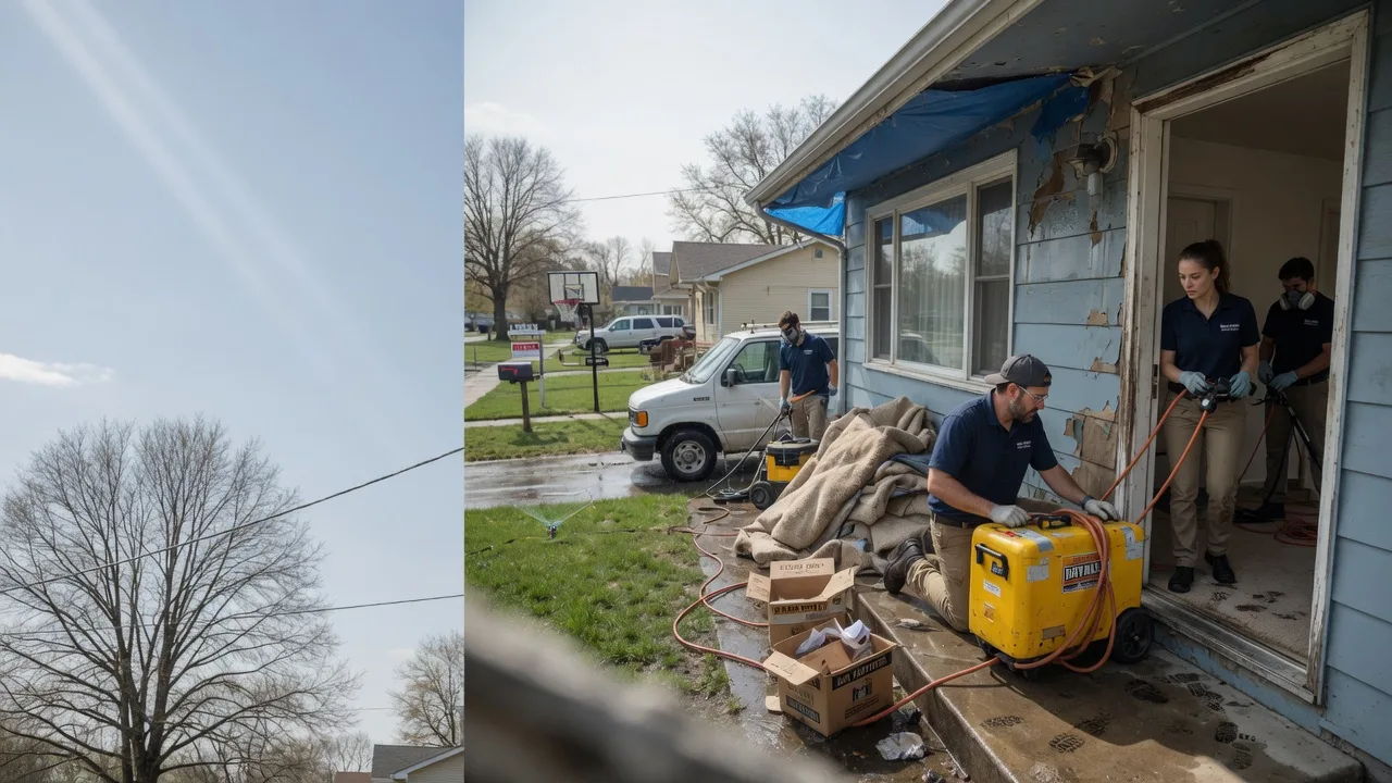 Basement Flood Cleanup in Wakarusa, KS near me